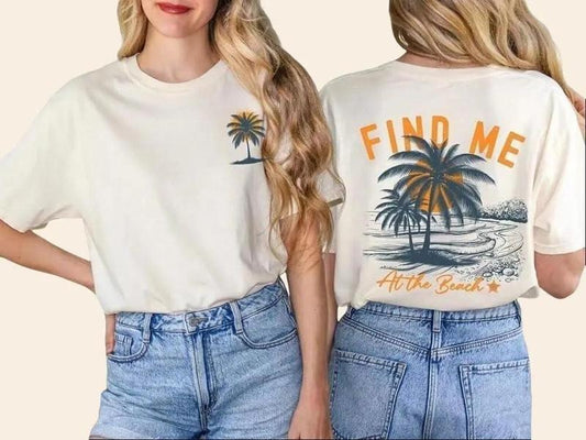 Tropical Hawaiian T Shirt Women Beach Vacation Back and Front Coconut Tree Graphic Tee Summer Travel Short Sleeve Top