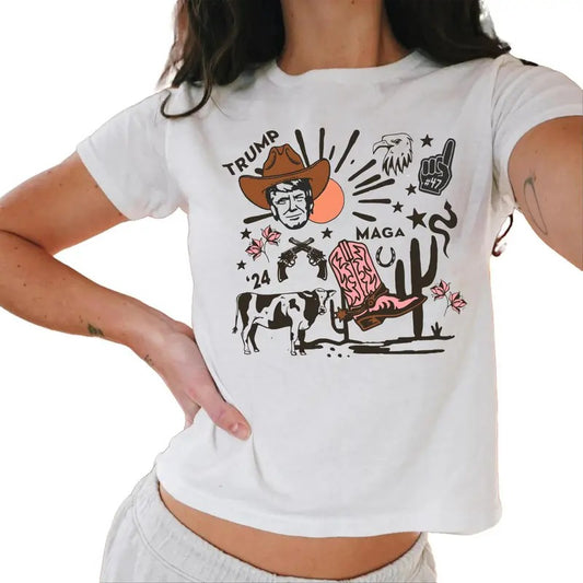 Trump 2024 Baby Tee, Trump Daddy Baby Tee, Maga Baby Tee, Trump 2024 Casual Comfort