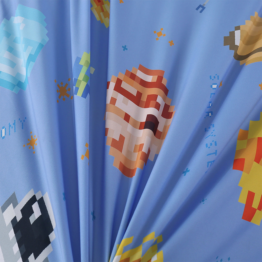 3D Blue Outer Space Rocket Planet Aircraft Pattern Quilt Cover Set Bedding Set Duvet Cover Pillowcases 343