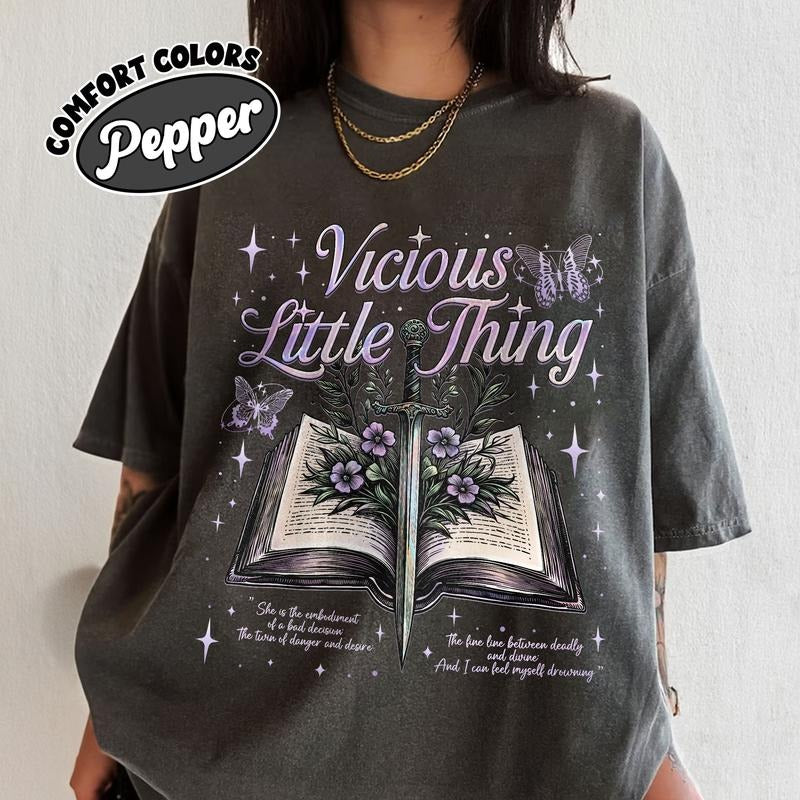 Vicious Little Thing Powerless Comfort Colors Shirt, Powerless Bookish Shirt, Kai Azer Paedyn Gray Fan Shirt, Fantasy Bookish Tee