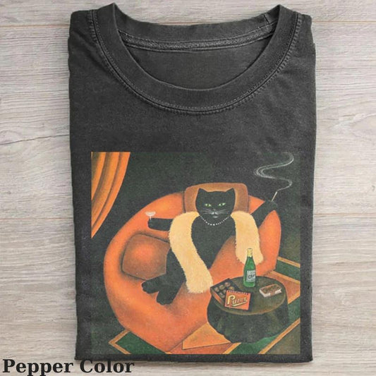 Vintage Cat Money Talks T-shirt, Cat T-shirt, Cute Cat Shirt, Love Cat Tshirt, Meme Cringe Funny Dumb Shirts, Unisex Shirt Menswear Womenswear Streetwear