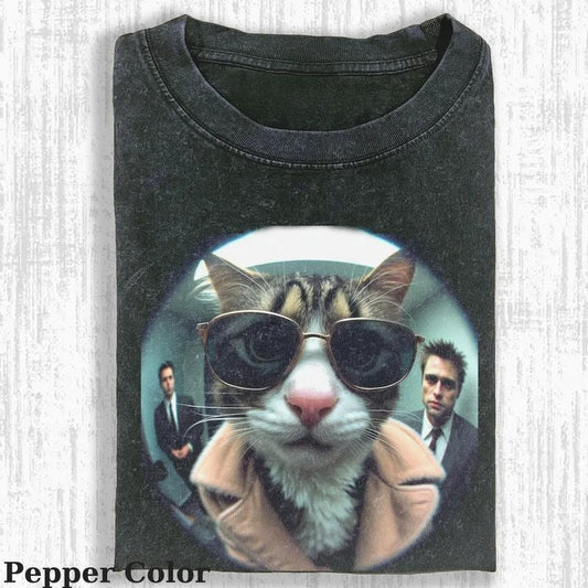 Vintage God Father Cat T-shirt, God Father Cat T-shirt, Cute Cat Shirt, Love Cat Tshirt-  Meme Cringe Funny Dumb Shirts, Unisex Shirt Menswear Womenswear Streetwear