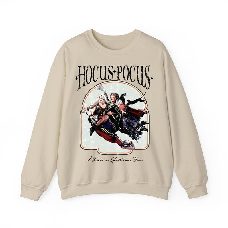 Vintage Hocus Pocus Sweatshirt, Hocus Pocus Shirt, Sanderson Sisters Sweatshirt, Halloween Party TShirt, Cute Halloween Outfit, Fall Shirt, T Shirt, Sweatshirt, Hoodie