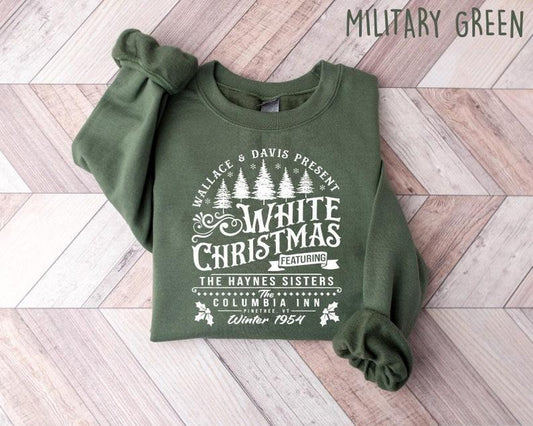 White Christmas Movie Tshirt, Holiday Shirt, White Christmas Movie 1954 Shirt, Christmas Shirt Menswear Top