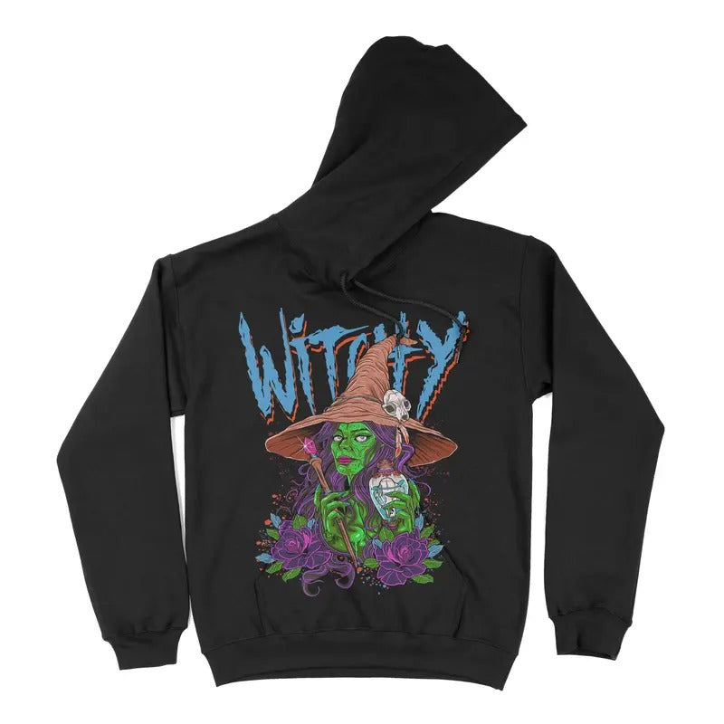 Witchy - Premium Fleece Hoodie, Super Soft Hoodie, Halloween Hoodie Pull Over