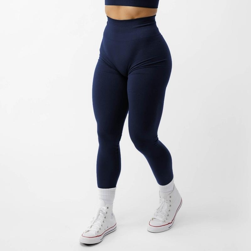 Women's Gymreapers Legacy Cobalt Leggings - Seamless Knit Compression Bottom