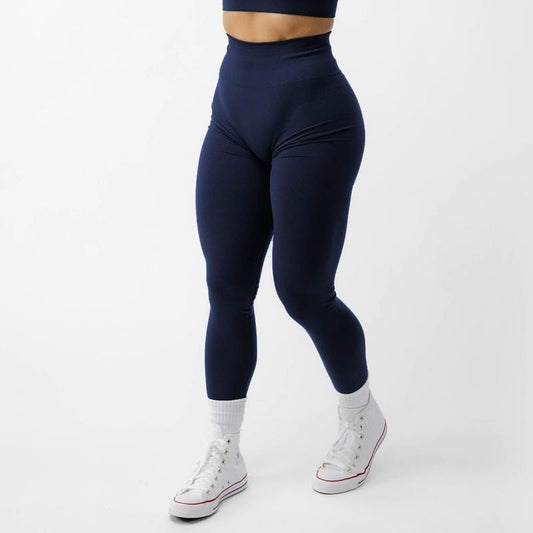 Women's Gymreapers Legacy Cobalt Leggings - Seamless Knit Compression Bottom