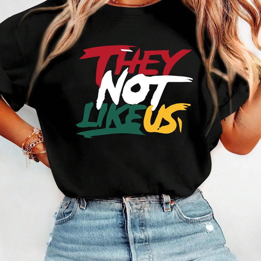 Women's Letter Print Round Neck Graphic Tee, Vintage Trendy Casual Short Sleeve T-shirt for Daily Wear, Ladies All Seasons Outfitstyle{n002}12