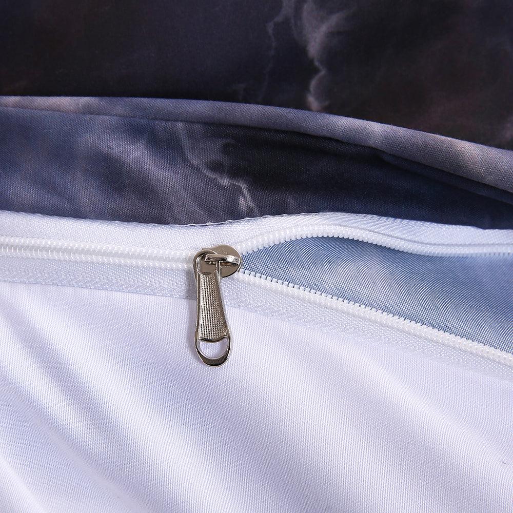 3D Black Marble Quilt Cover Set Bedding Set Pillowcases 62