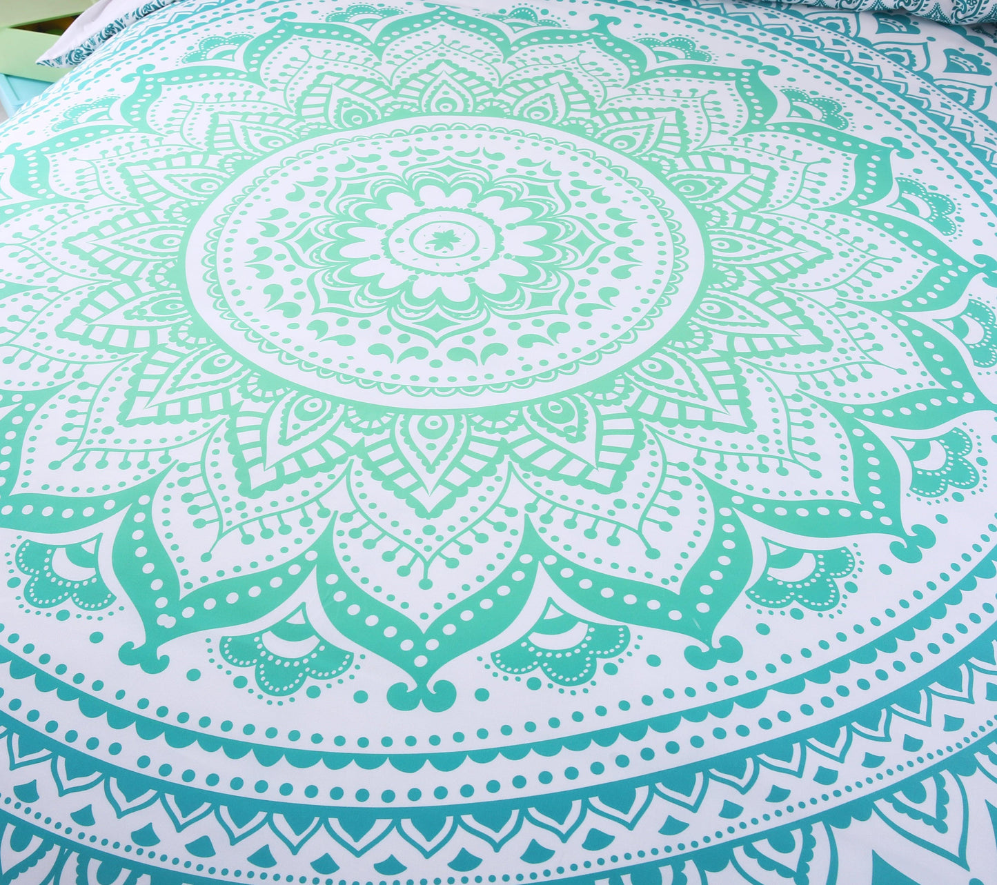 3D Bohemian Green Quilt Cover Set Bedding Set Pillowcases 20