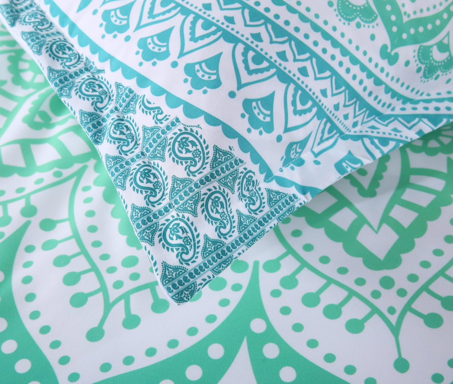 3D Bohemian Green Quilt Cover Set Bedding Set Pillowcases 20