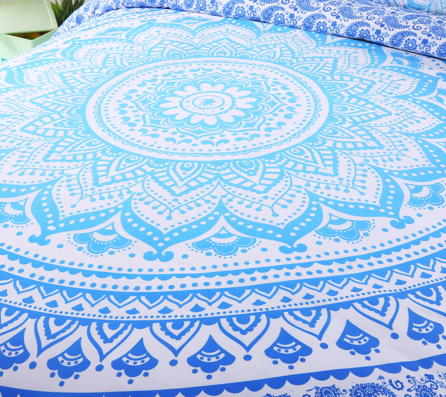 3D Bohemian Blue Quilt Cover Set Bedding Set Pillowcases 21