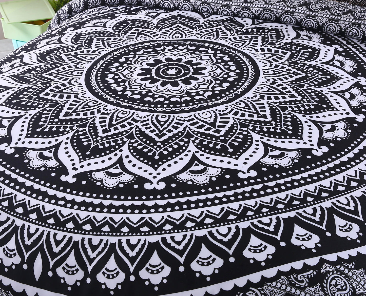 3D Bohemian Black Quilt Cover Set Bedding Set Pillowcases 24