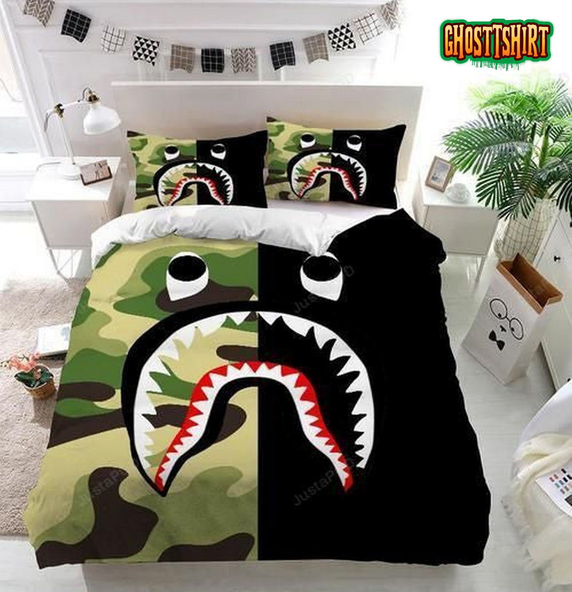 A Bathing Ape Logo Duvet Cover Bedding Set