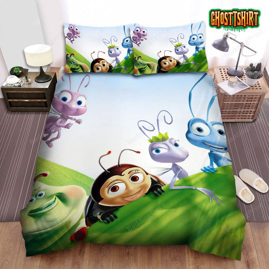 A Bug's Life Group Poster Bed Sheets Spread Duvet Cover Bedding Set