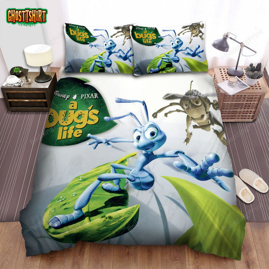 A Bug's Life Movie Funny Face Photo Bed Sheets Duvet Cover Bedding Set