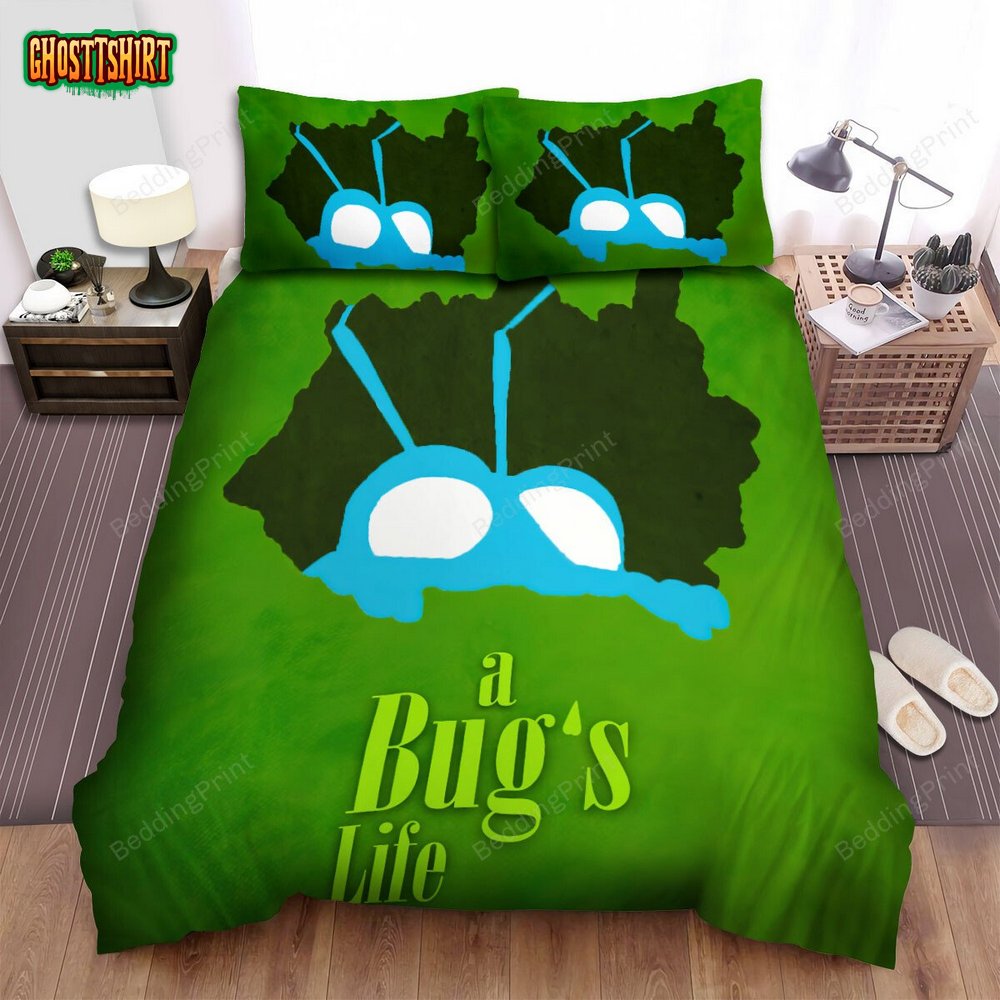 A Bug’s Life Movie White Eyes Poster Bed Sheets Duvet Cover Bedding Set