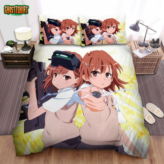 A Certain Scientific Railgun Mikoto Twins Poster Bed Sheets Spread Duvet Cover Bedding Set