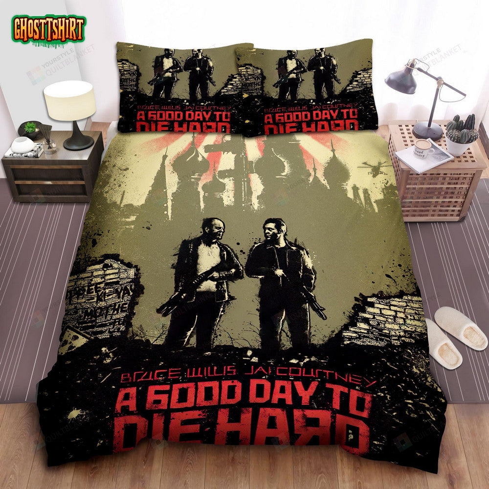 A Good Day To Die Hard Art Poster Bed Sheets Spread Comforter Duvet Cover Bedding Set