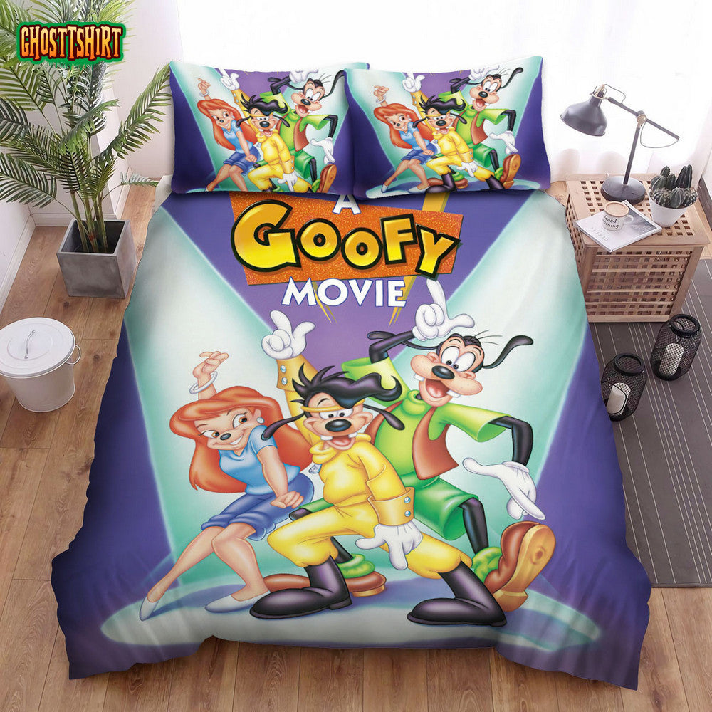 A Goofy Movie (1995) Poster Movie Poster Bed Sheets Duvet Cover Bedding Set Ver 1