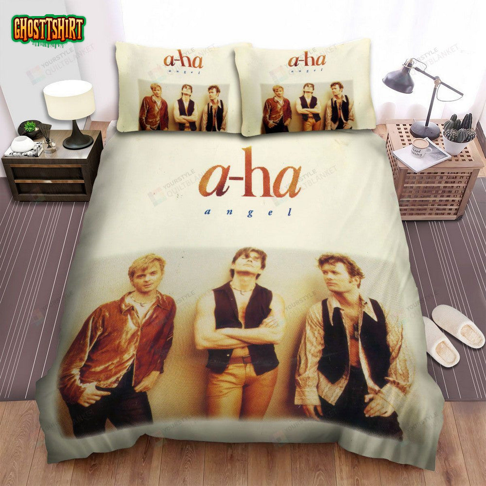 A-Ha Music Band Angle Bed Sheets Spread Comforter Duvet Cover Bedding Set