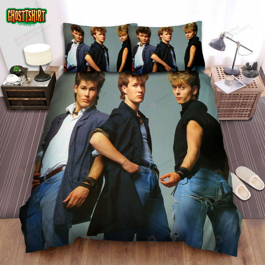 A-Ha Music Band Full Body Photo Bed Sheets Spread Comforter Duvet Cover Bedding Set