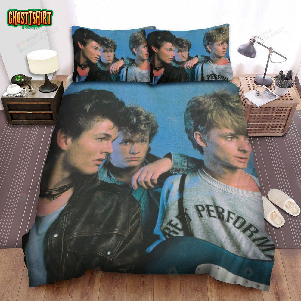 A-Ha Music Band Vintage Style Photo Bed Sheets Spread Comforter Duvet Cover Bedding Set