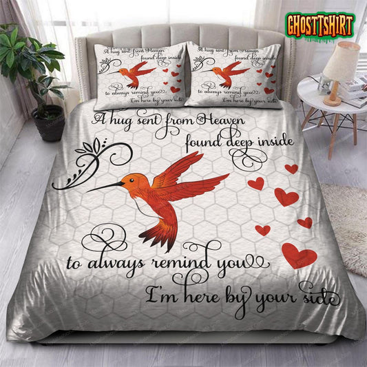 A Hug Sent From Heaven Humming Bird Bedding Set