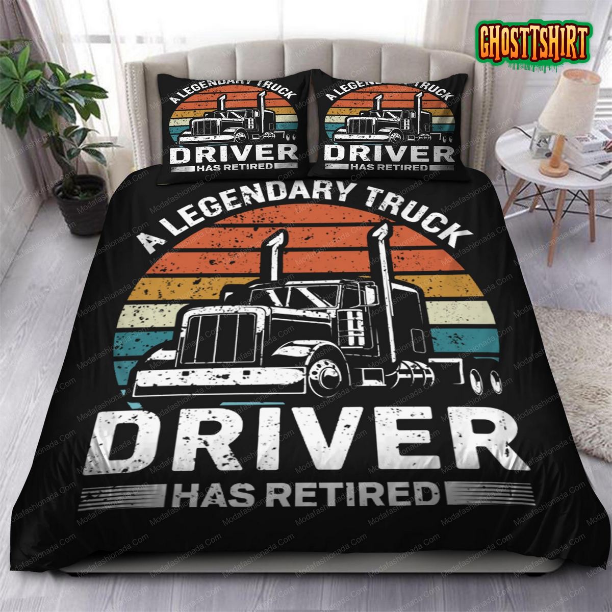 A Legendary Truck Driver Has Retired Bedding Set