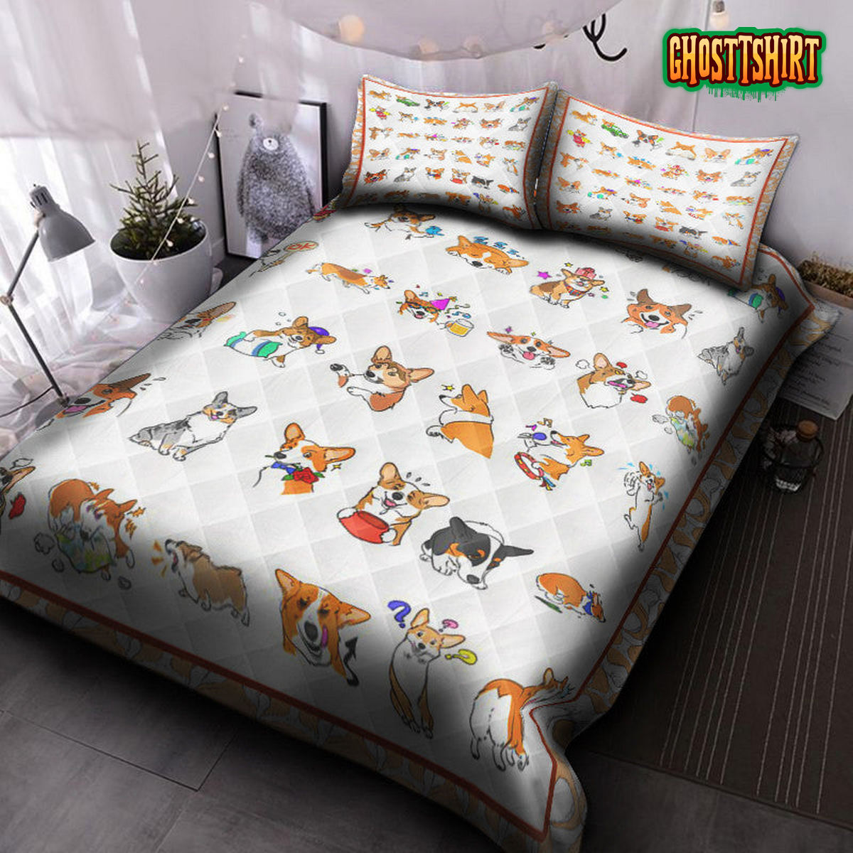 A Lot Of Corgi Bedding Set
