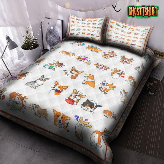 A Lot Of Corgi Bedding Set
