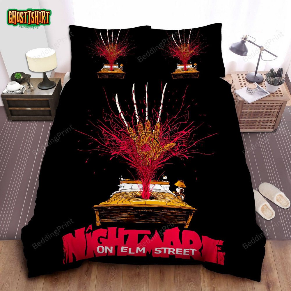 A Nightmare On Elm Street Modern Artwork Bed Sheets Duvet Cover Bedding Set
