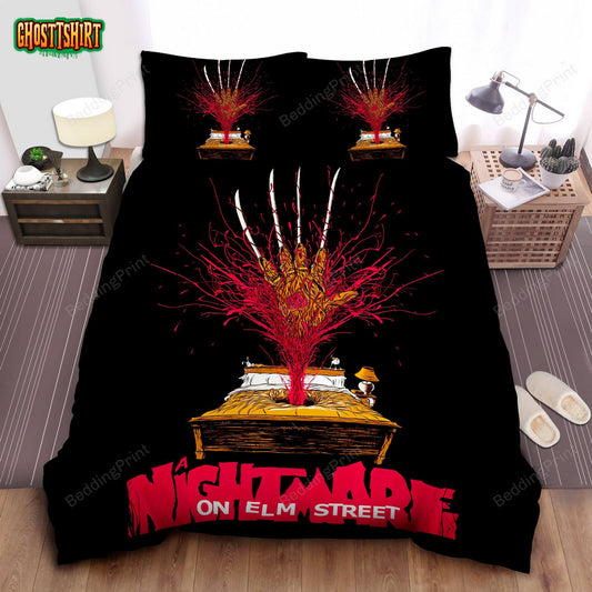 A Nightmare On Elm Street Modern Artwork Bed Sheets Duvet Cover Bedding Set