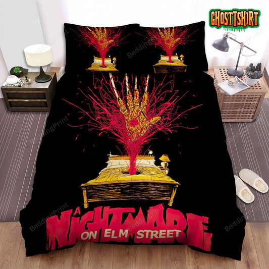 A Nightmare On Elm Street Movie Art Bed Sheets Duvet Cover Bedding Sets Ver