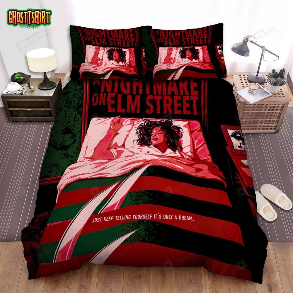 A Nightmare On Elm Street Movie Art Bed Sheets Spread Comforter Duvet Cover Bedding Set Ver 11