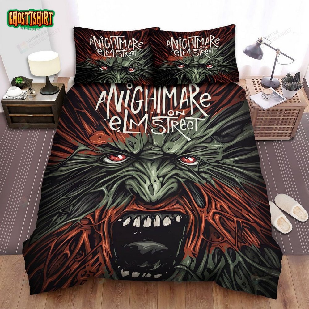 A Nightmare On Elm Street Movie Art Bed Sheets Spread Comforter Duvet Cover Bedding Set Ver 17
