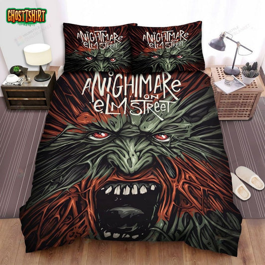 A Nightmare On Elm Street Movie Art Bed Sheets Spread Comforter Duvet Cover Bedding Set Ver 17