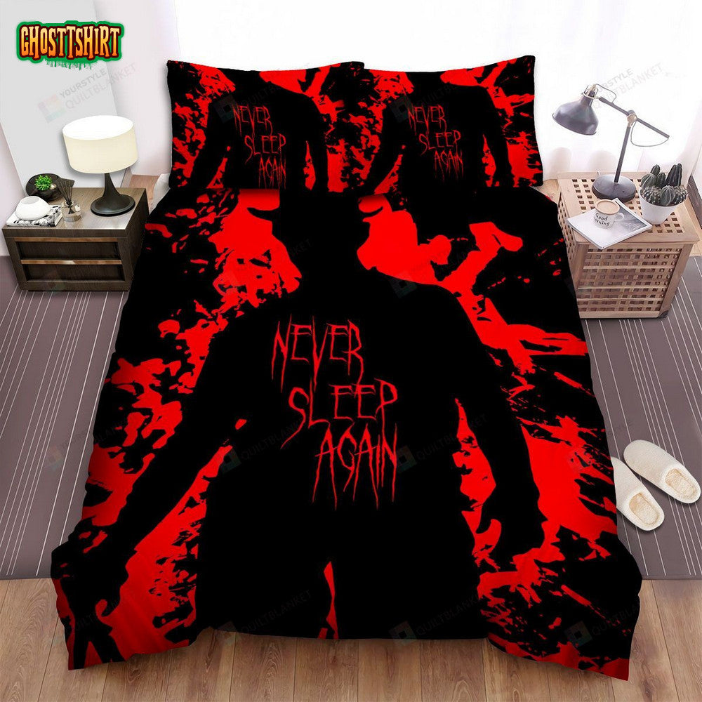 A Nightmare On Elm Street Movie Art Bed Sheets Spread Comforter Duvet Cover Bedding Set Ver 8