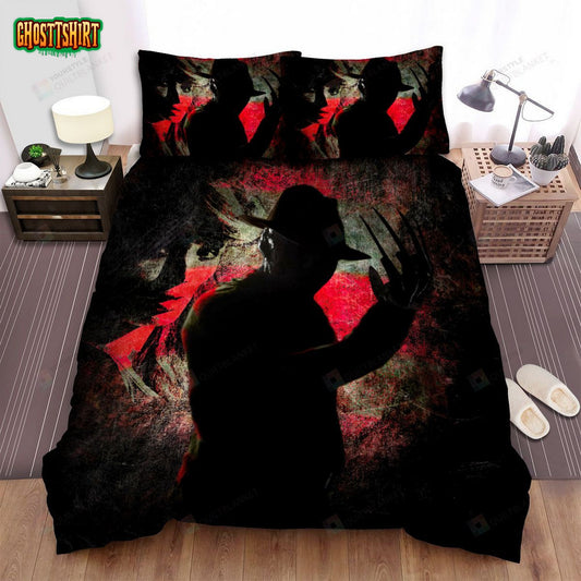 A Nightmare On Elm Street Movie Dark Photo Bed Sheets Spread Comforter Duvet Cover Bedding Set