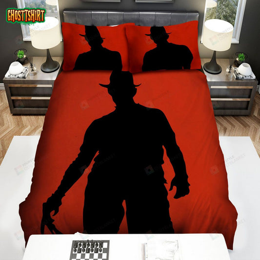 A Nightmare On Elm Street Movie Orange Photo Bed Sheets Spread Comforter Duvet Cover Bedding Set