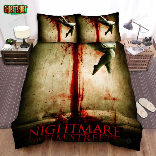 A Nightmare On Elm Street Movie Poster Bed Sheets Spread Comforter Duvet Cover Bedding Set Ver 1