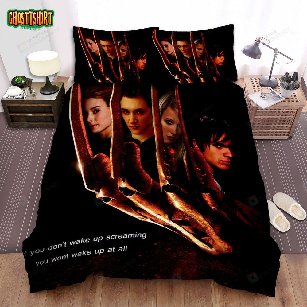 A Nightmare On Elm Street Movie Poster Bed Sheets Spread Comforter Duvet Cover Bedding Set Ver 3