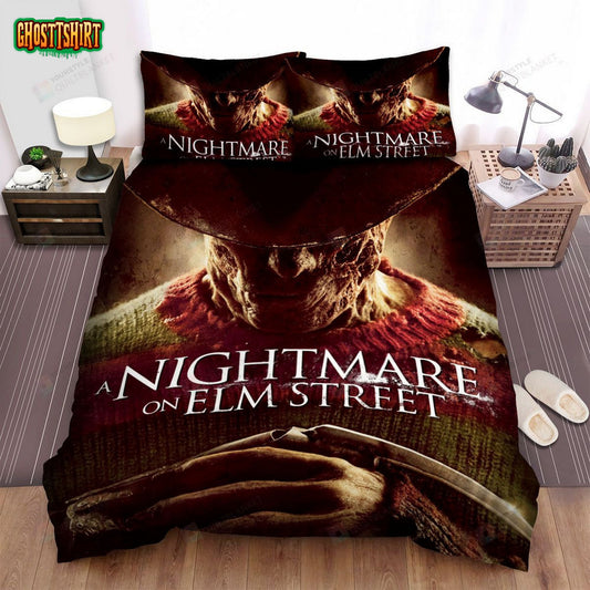 A Nightmare On Elm Street Movie Poster I Bed Sheets Spread Comforter Duvet Cover Bedding Set