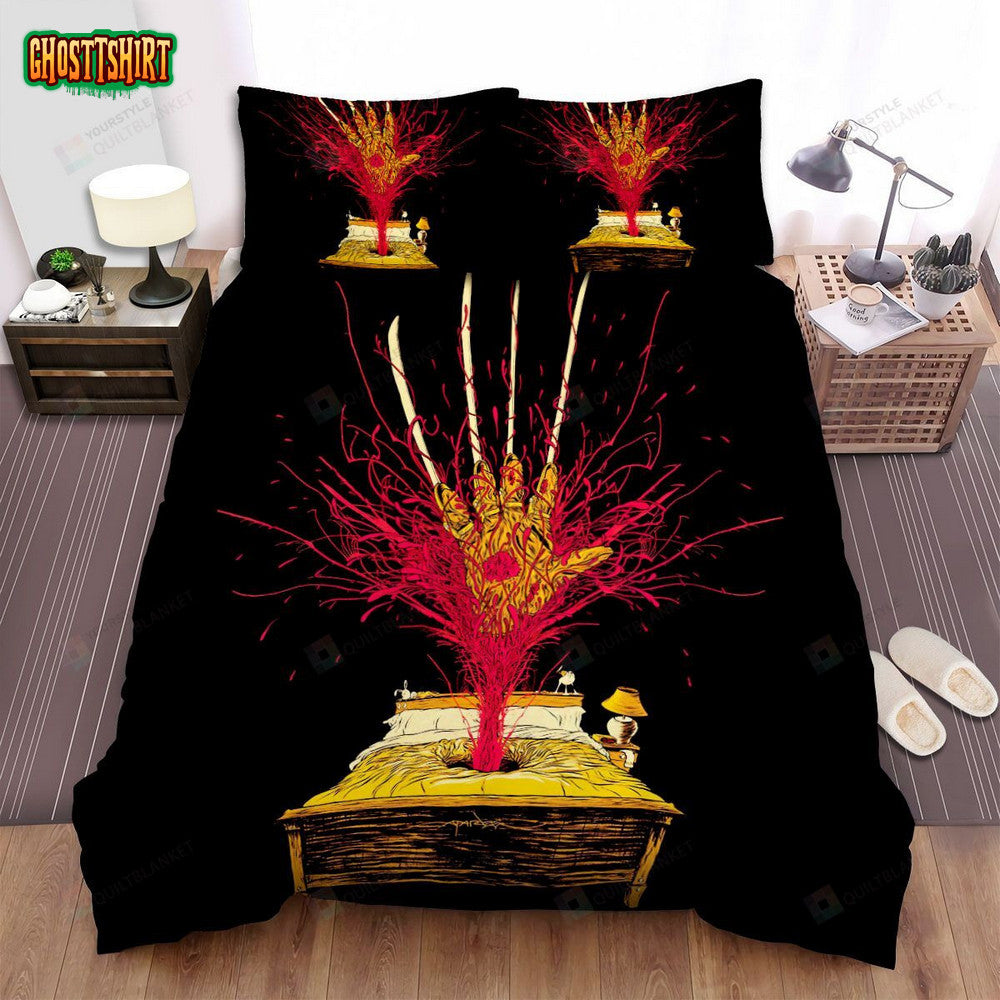 A Nightmare On Elm Street Movie Poster Ii Bed Sheets Spread Comforter Duvet Cover Bedding Set