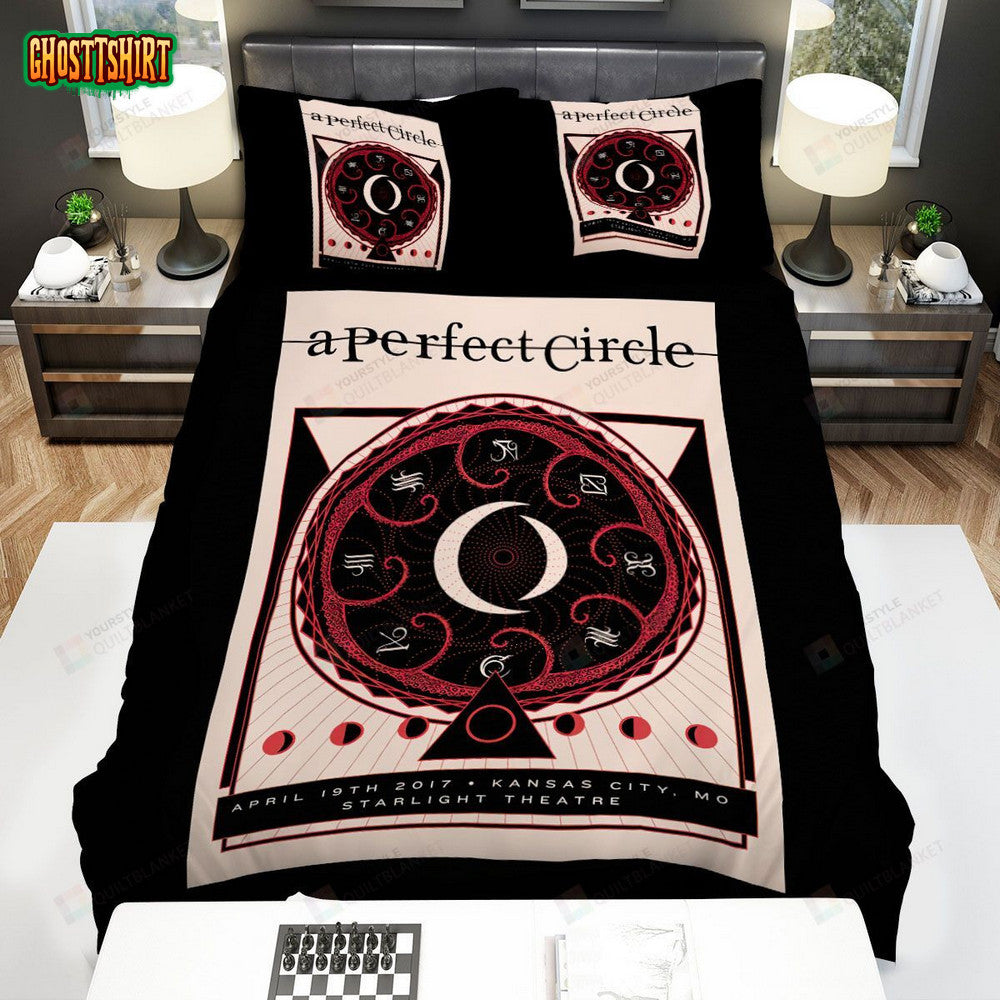A Perfect Circle Poster Bed Sheets Spread Comforter Duvet Cover Bedding Set