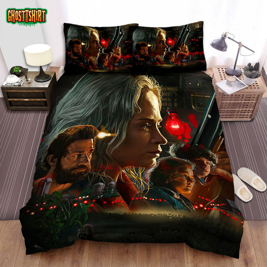 A Quiet Place (I) Movie Art Bed Sheets Spread Comforter Duvet Cover Bedding Set
