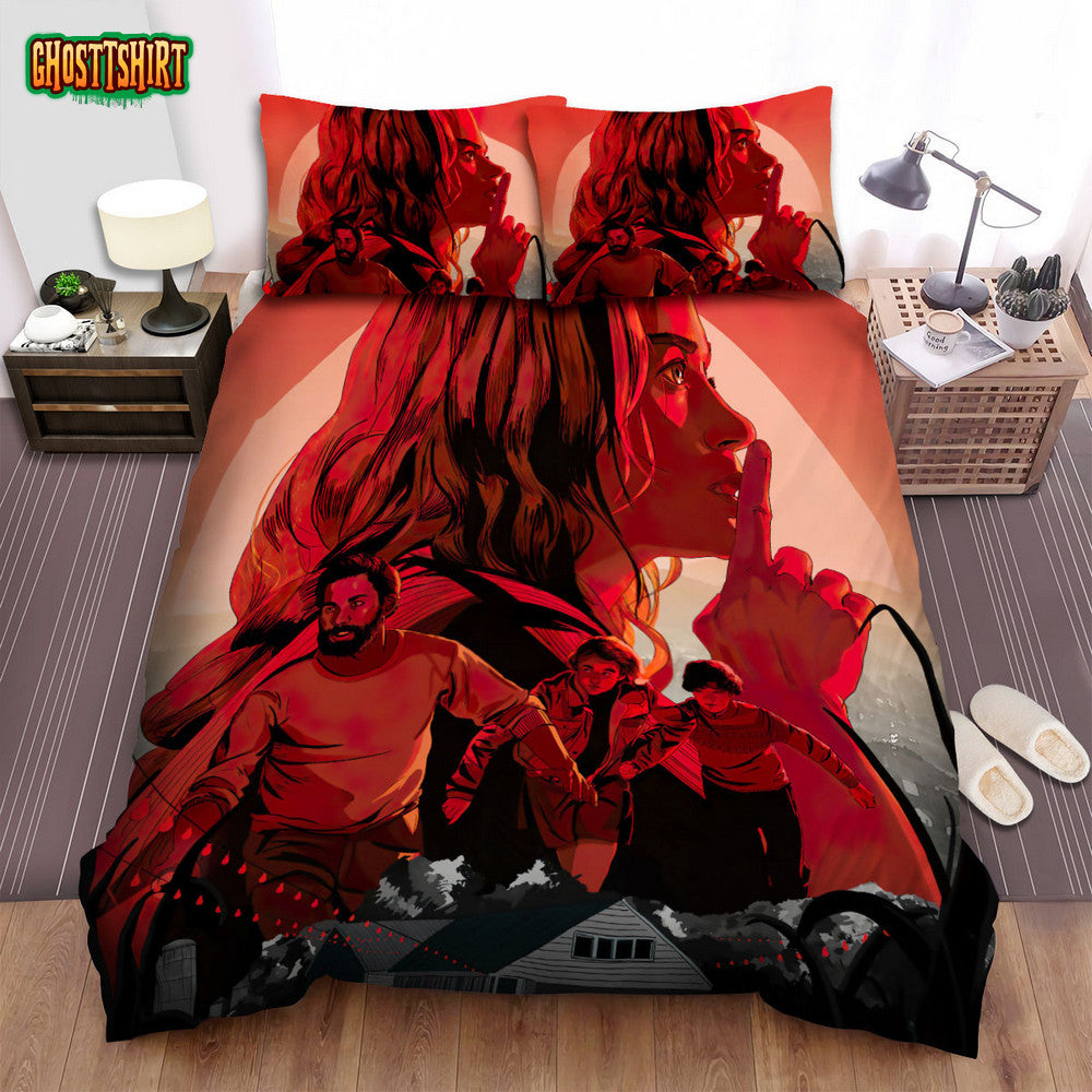 A Quiet Place (I) Movie Art Bed Sheets Spread Comforter Duvet Cover Bedding Set Ver 2