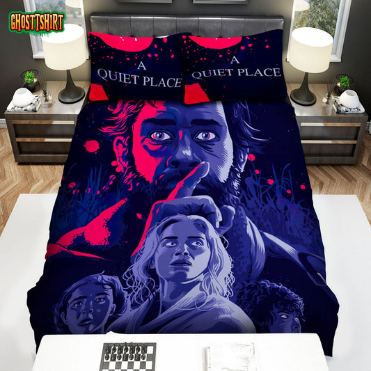A Quiet Place (I) Movie Art Bed Sheets Spread Comforter Duvet Cover Bedding Set Ver 3