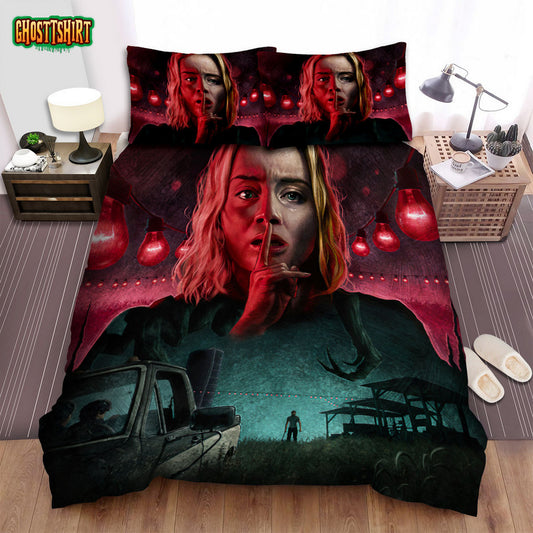 A Quiet Place (I) Movie Art Bed Sheets Spread Comforter Duvet Cover Bedding Set Ver 6