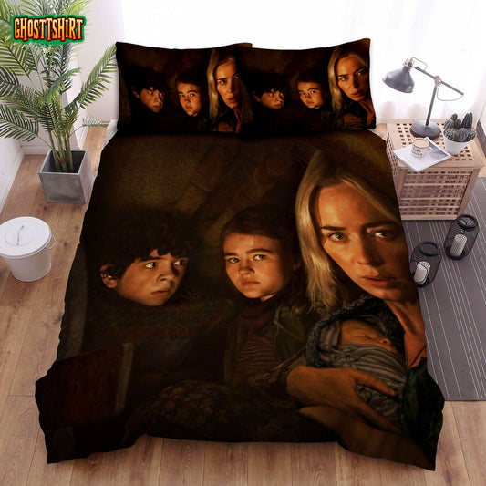 A Quiet Place Part Ii Movie Poster Bed Sheets Spread Comforter Duvet Cover Bedding Set Ver 6
